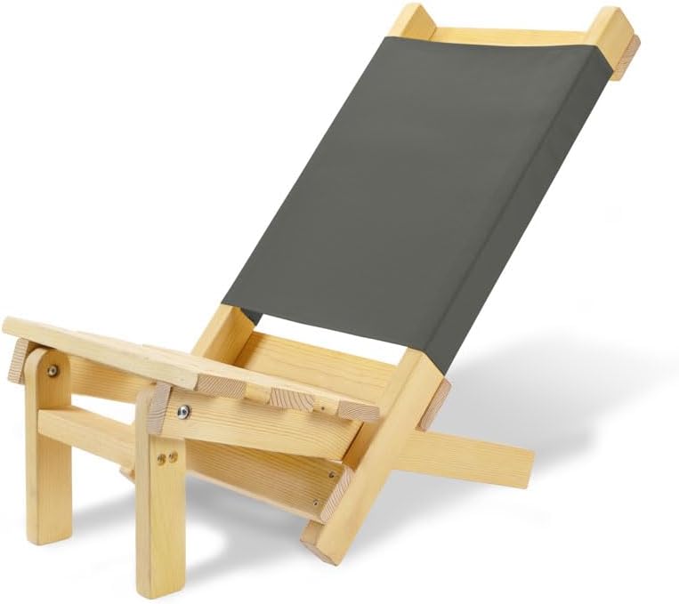SDJOOL klappbarer Strandstuhl, Campingstuhl, Gartenstuhl, Liegestuhl aus Holz - Outdoorstuhl klappba
