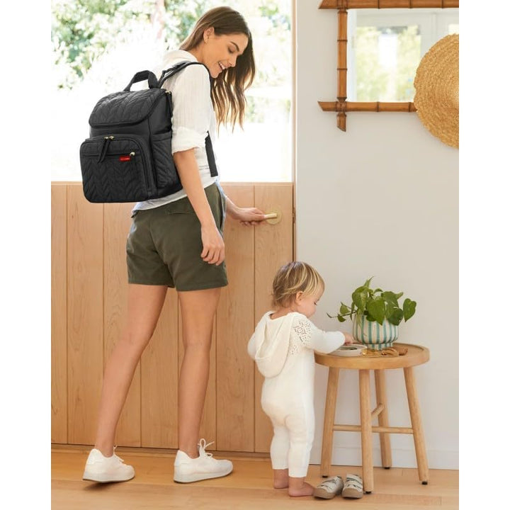 Skip Hop 203106 Forma Backpack - Latte Schwarz, Schwarz