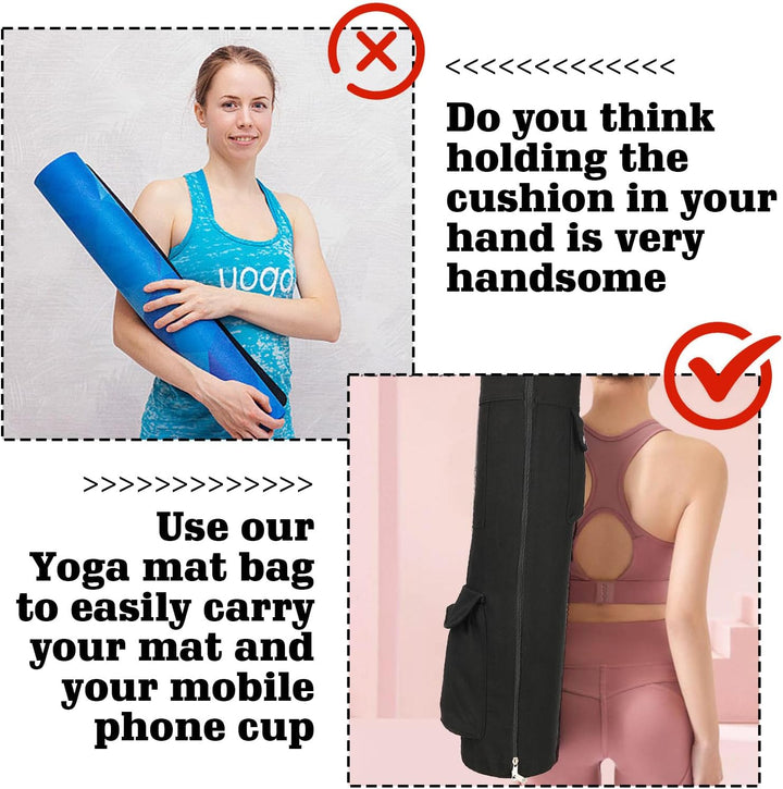 Nizirioo Yogatasche mit Nassfach und Flaschentasche multifunktionale Gym-Tasche, verstellbarer Schul