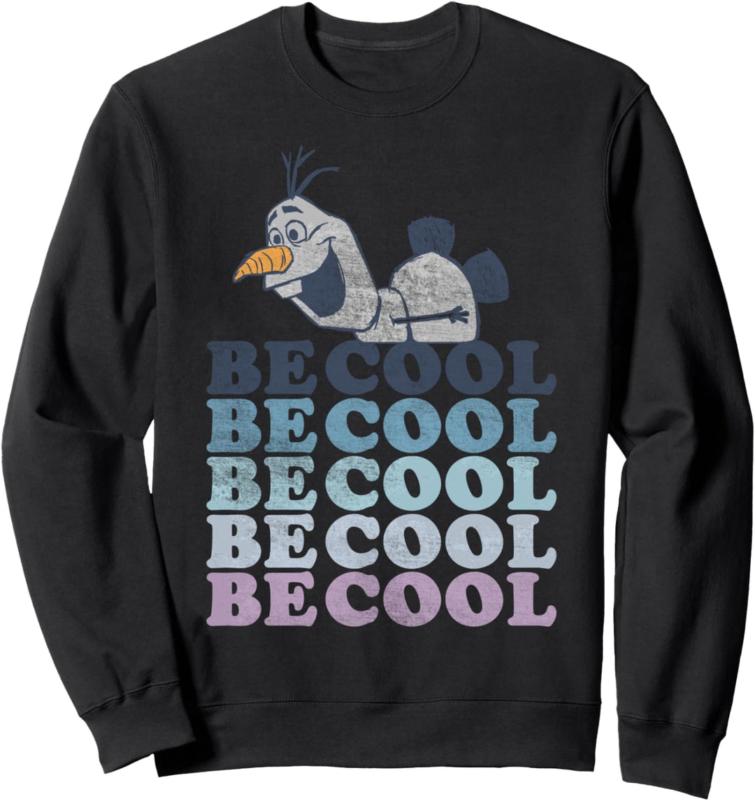 Disney Frozen 2 Olaf Be Cool Text Stack Sweatshirt