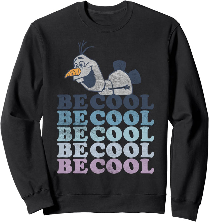 Disney Frozen 2 Olaf Be Cool Text Stack Sweatshirt