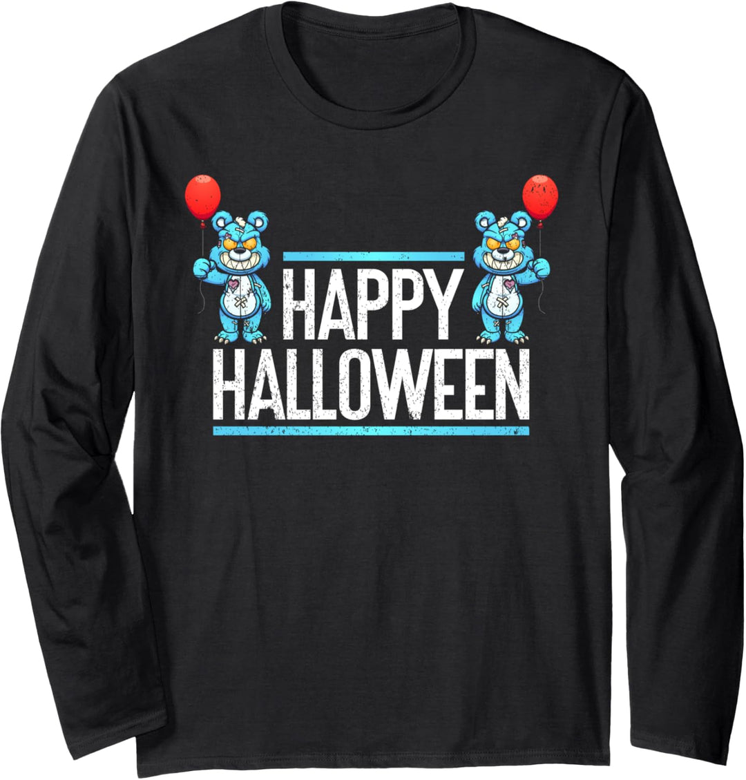 Happy Halloween | Halloween Kleidung Lustiges Halloween Langarmshirt