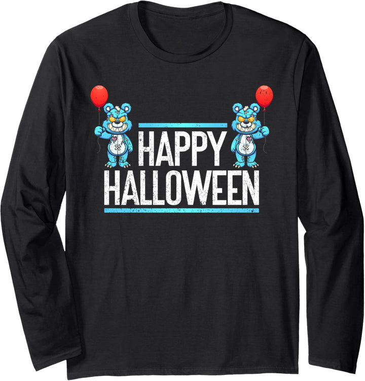 Happy Halloween | Halloween Kleidung Lustiges Halloween Langarmshirt
