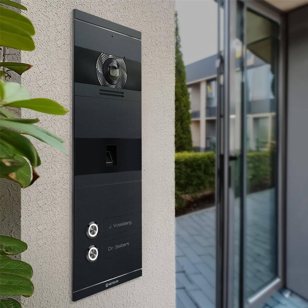 Metzler VDM10 2.0 Video Sprechanlage mit türöffner und Fingerprint - Anschluss LAN POE - Türsprechan