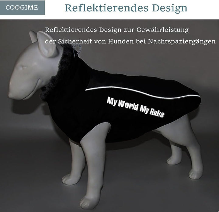 Hundejacke für mittelgröss und grosse Hunde, wasserdichte Hundemantel, Reflektierende Hunde Winterja
