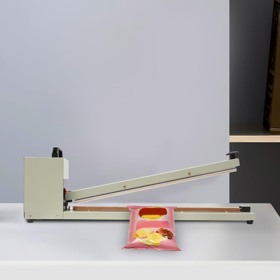 Heisssiegelgerät,600mm Handdruckende Verpackungsgerät,Manuelle Impuls Heisssiegelmaschine,Folienschw