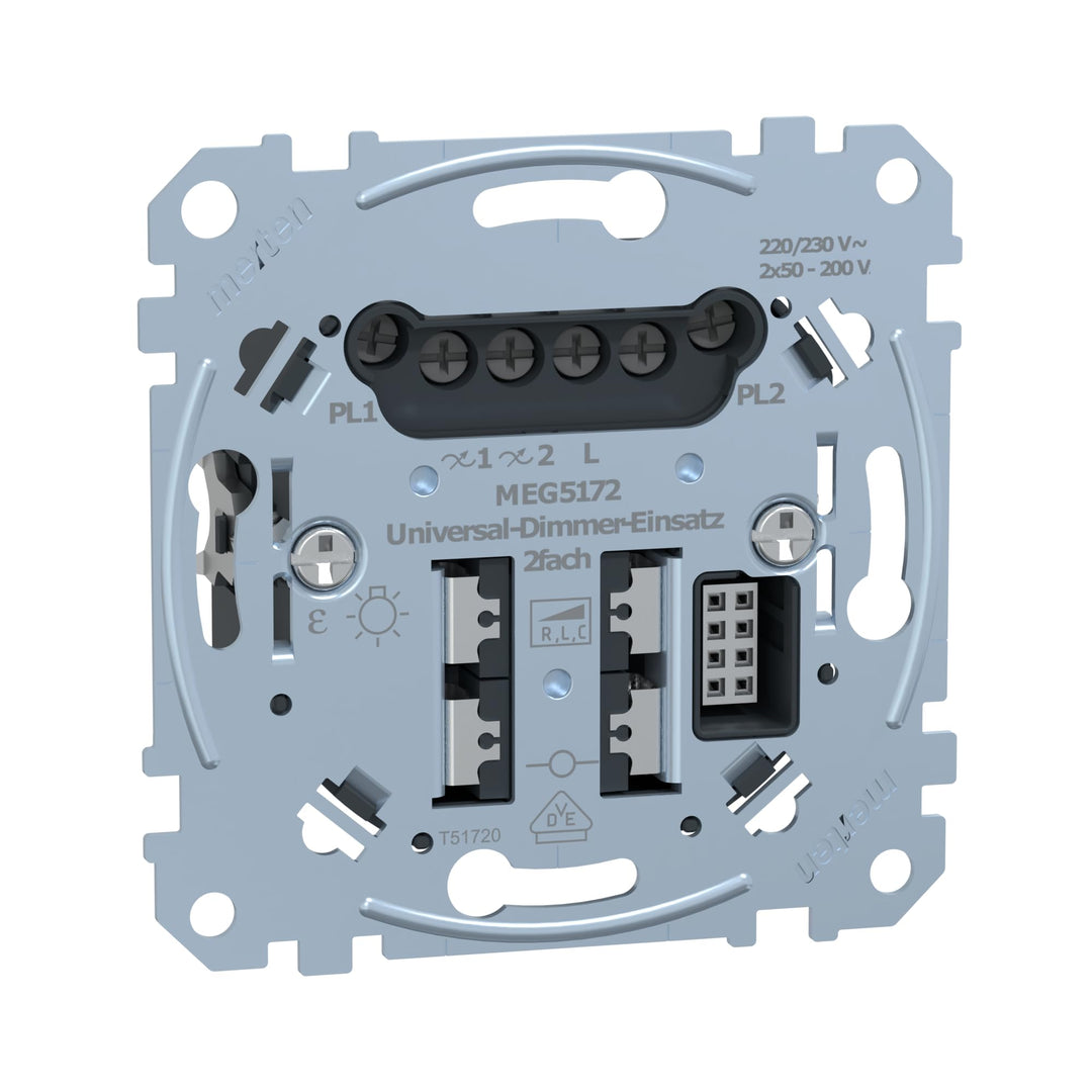 Schneider Electric Merten MEG5172-0000 | Universal-Dimmer-Einsatz | Metallisch | Made in Germany, Si