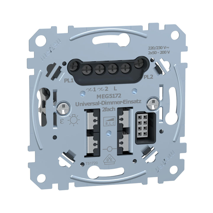 Schneider Electric Merten MEG5172-0000 | Universal-Dimmer-Einsatz | Metallisch | Made in Germany, Si
