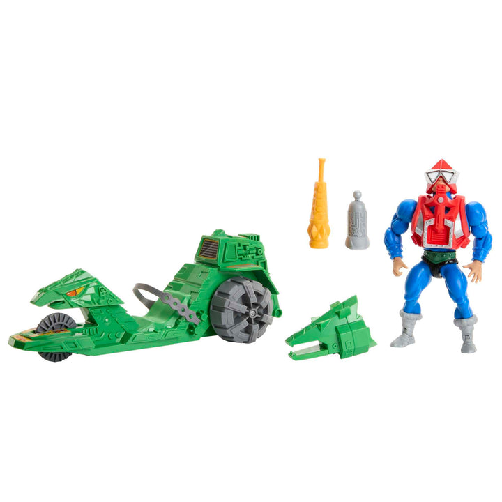 Masters of the Universe Origins Fahrzeug und Actionfigur Ground Ripper und Mekaneck, inspiriert von