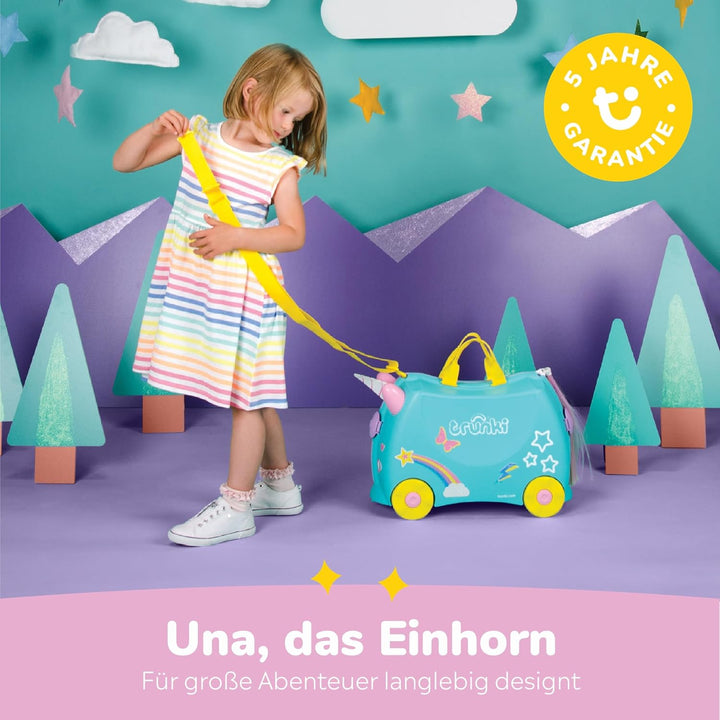Trunki Der originale Kinderkoffer zum Draufsitzen - 18-L Handgepäck Koffer, befahrbarer Hartschalen