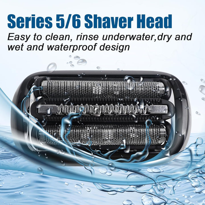 Series 5/6 Scherkopf 53B Ersatzrasierkopf Kompatibel mit Series 5/6 Männer Rasierer Scherkopf Rasier