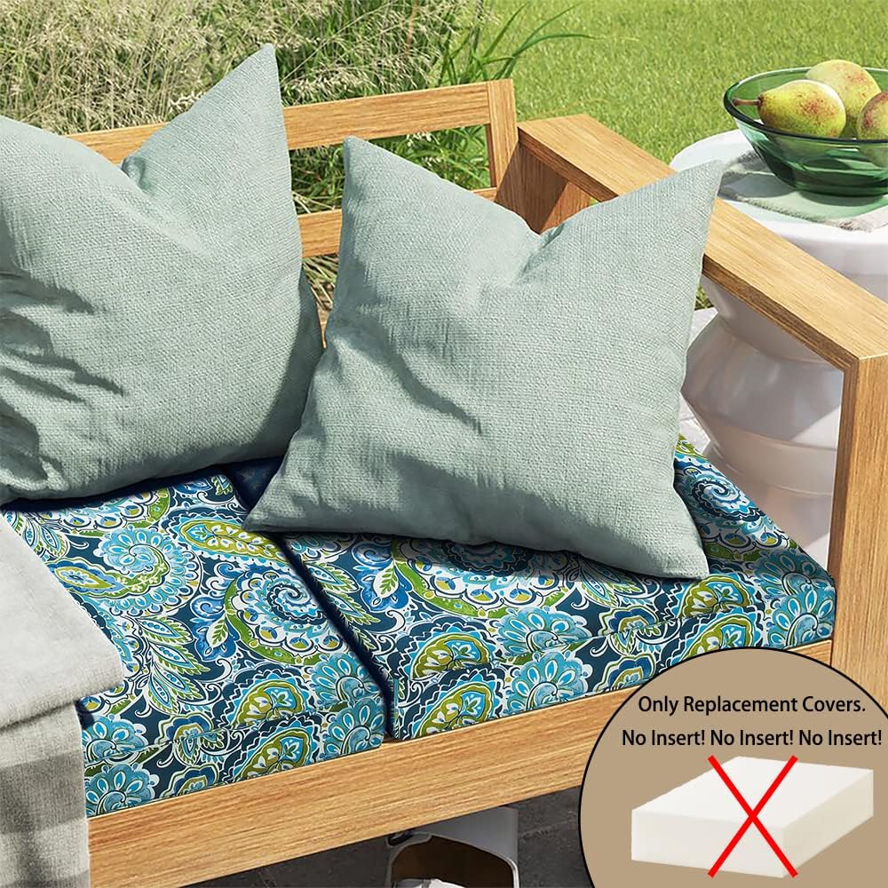 Magpie Fabrics Ersatz-Kissenbezug für drinnen und draussen, 2 Stück, wasserabweisender Schonbezug mi