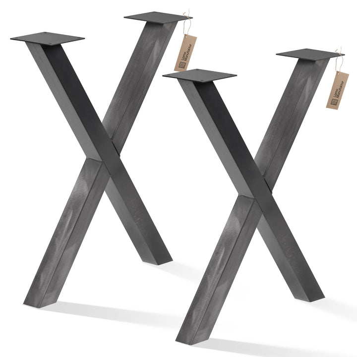 LAMO Manufaktur Tischbeine für Esstisch | Schreibtisch, Mark Light | Vierkantprofil 60x60 mm, Tischg