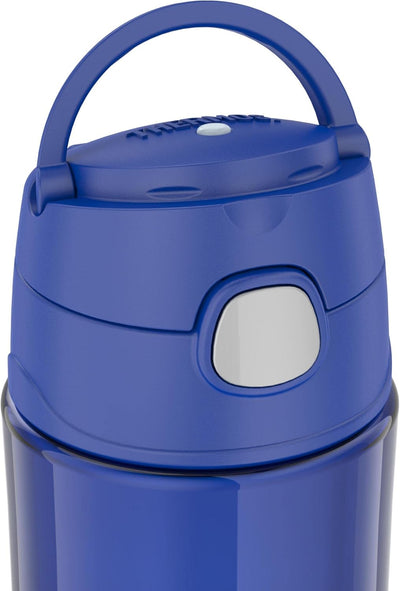 Thermos Funtainer 16 Ounce Plastic Hydration with Spout, Blueberry 16 Ounce Blueberry, 16 Ounce Blue