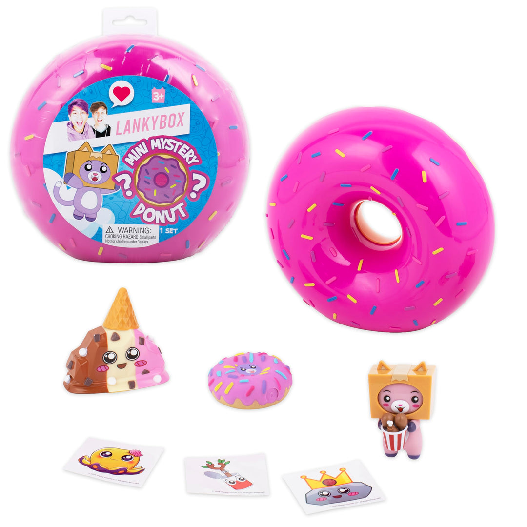 LankyBox 2182 Mystery Donut, Minifiguren zum Sammeln, 6 spannende Spielzeuge zum Entdecken im Innere