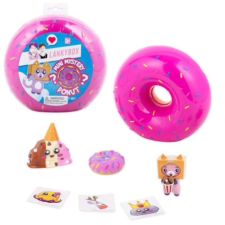 LankyBox 2182 Mystery Donut, Minifiguren zum Sammeln, 6 spannende Spielzeuge zum Entdecken im Innere
