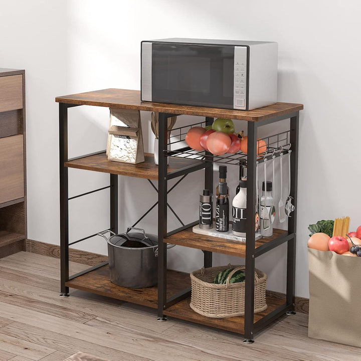 SogesHome Küchenregal Bäcker Regal Standregal 3 Ablage Halter Küchen regallagerung Küchenwagen Servi