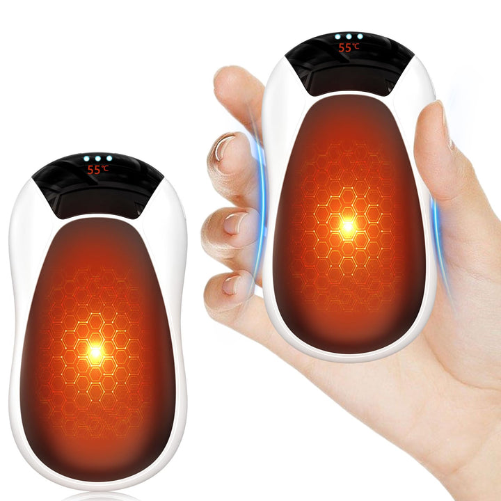 Handwärmer Elektrisch Wiederverwendbar 2er-Pack,7000mAh Magnetisch Taschenwärmer aufladbar Hand Warm