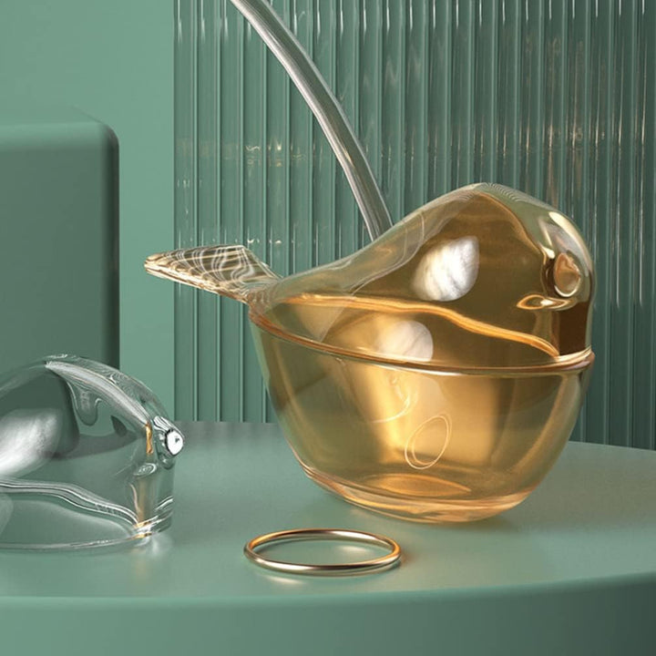 Zerodeko 2 Stücke Vogel Form Aufbewahrungsbox Glas Schmuck Halter Schmuckstück Andenken Veranstalter