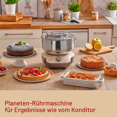 Imetec CakeLover,Planetenmixer für Süssigkeiten,Cremes und herzhafte Teige,ausgestattet,kompakt,1500