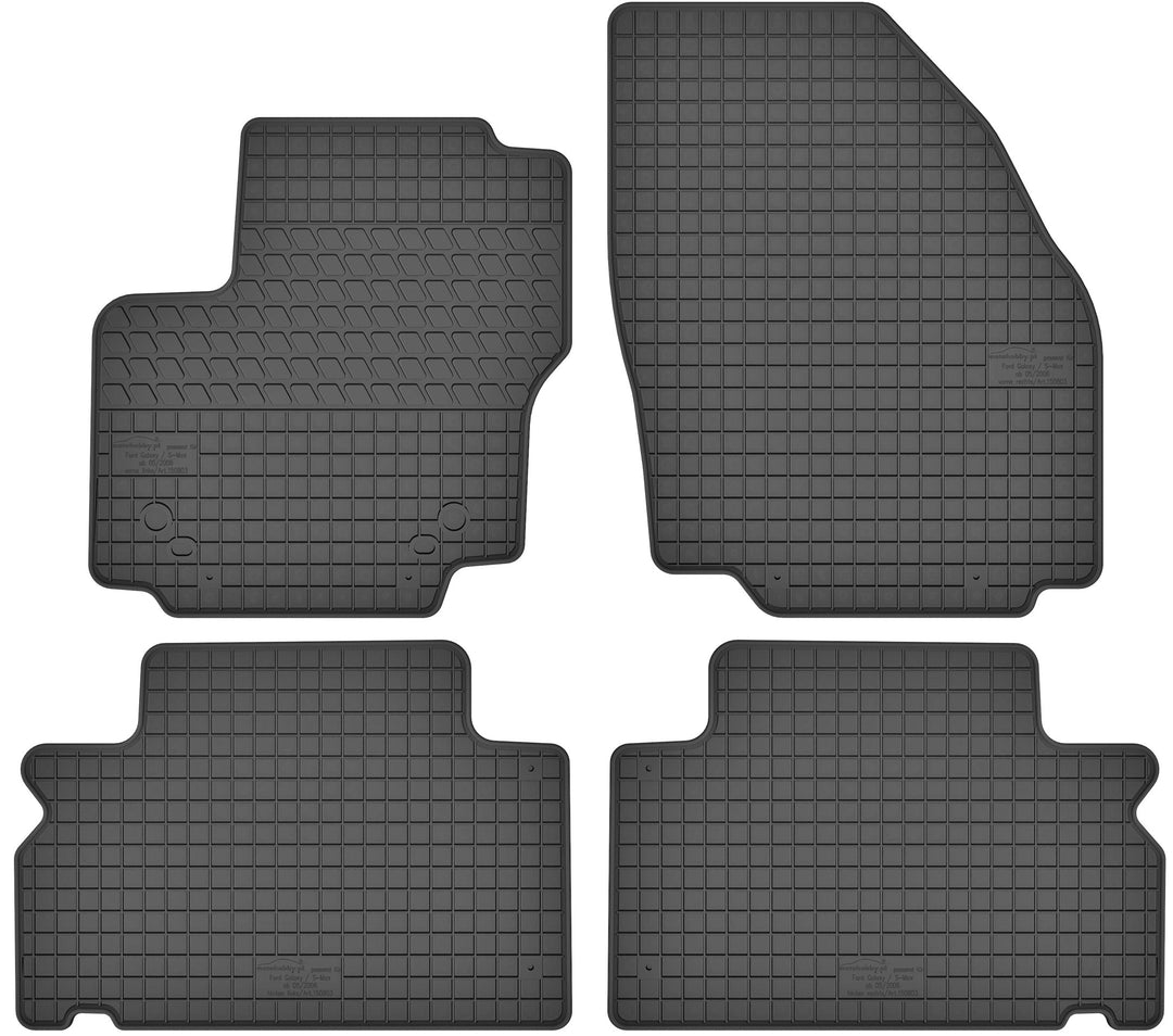 Gummimatten Gummi Fussmatten Satz für Ford Galaxy MK2 / S-Max MK1 (2006-2015)