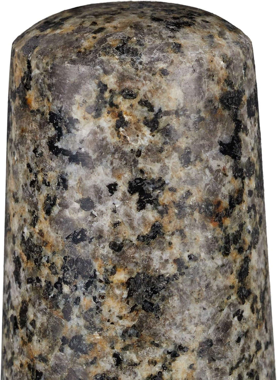 Relaxdays Mörser mit Stössel, Granit, poliert, für Gewürze & Kräuter, 500 ml, Steinmörser BxT: 14,5