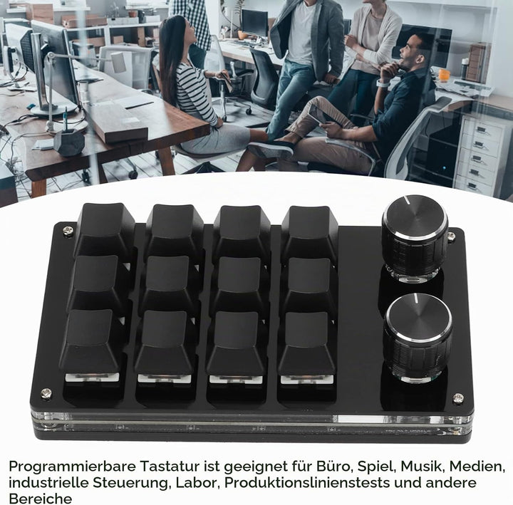 Ejoyous Tastatur Programmierbare Tasten, USB Einhand Mechanisch Tastatur mit 12 Mehrere Programmierb