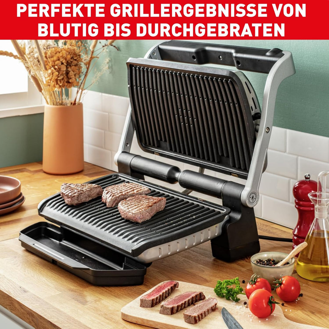 Tefal OptiGrill XL GC722D Kontaktgrill | XL-Grillfläche | Zusätzlichen Temperaturstufen | Automatisc