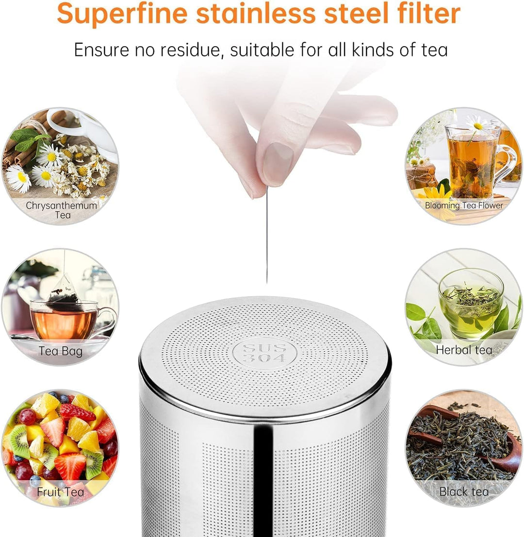 1200ML Teekanne Glas Set, Teeservice 4 Gläser, Borosilikatglas Glasteekanne mit Siebeinsatz, Tee-Ei