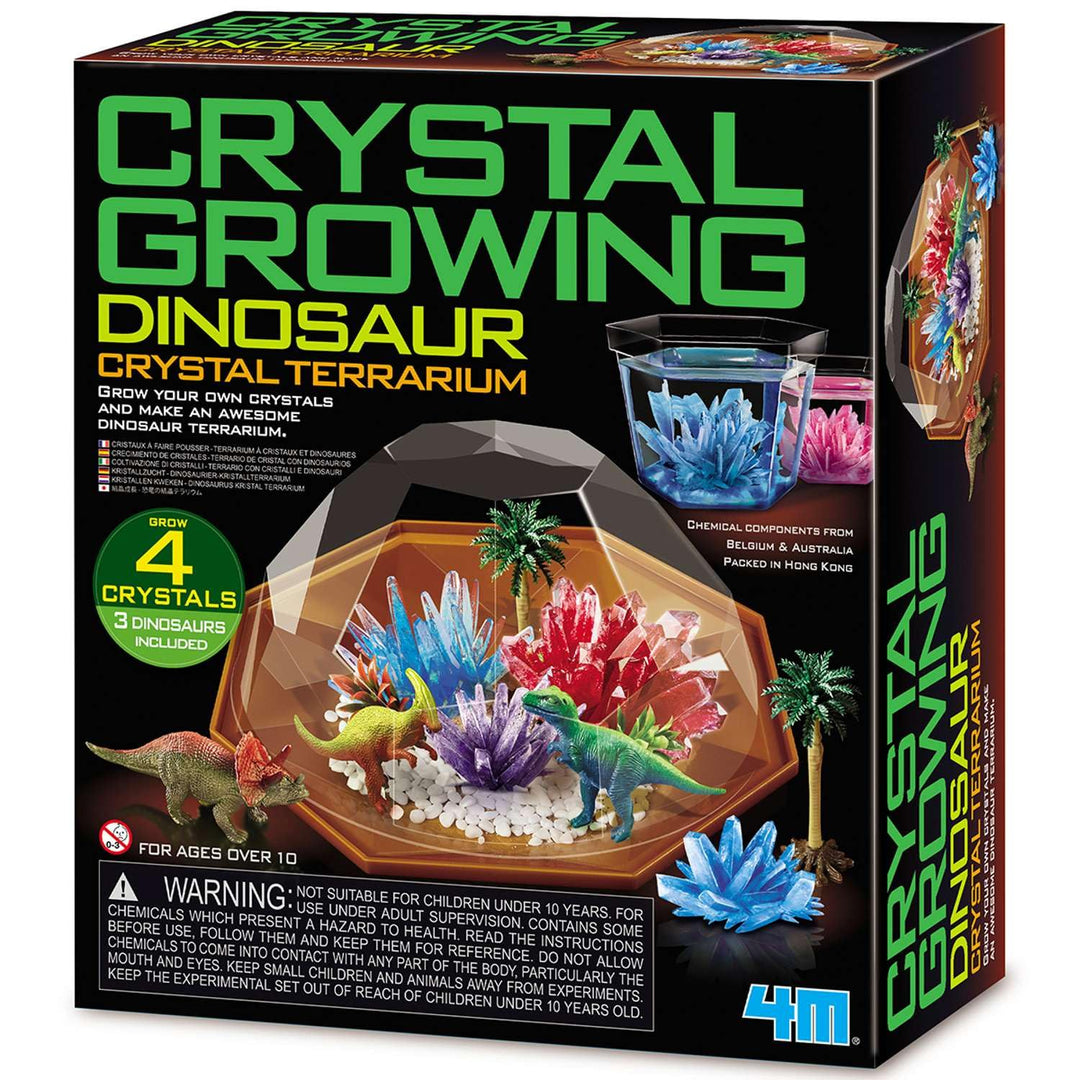 4M Crystal Growing: Kristalle züchten: Dinosaurier Kristall-Terrarium - Experimentierkasten Kinder a