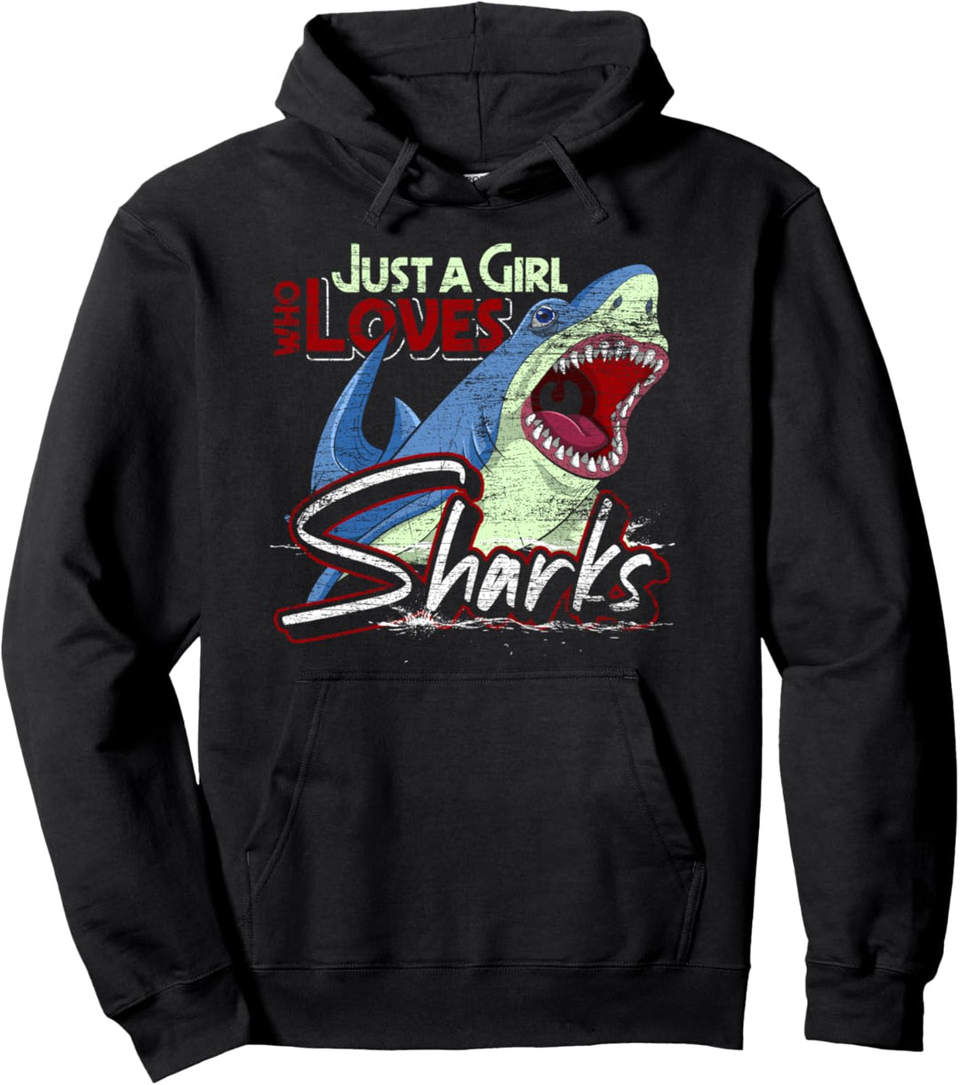 Raubtier Seeungeheuer Mädchen Geschenk Hai Pullover Hoodie