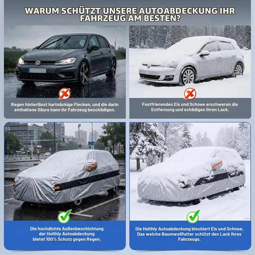 Autoabdeckung Passend für Skoda Fabia Ⅰ/Ⅱ/Ⅲ/Ⅳ（1999-2026） 10 Schichten Vollgarage Auto Abdeckplane 10