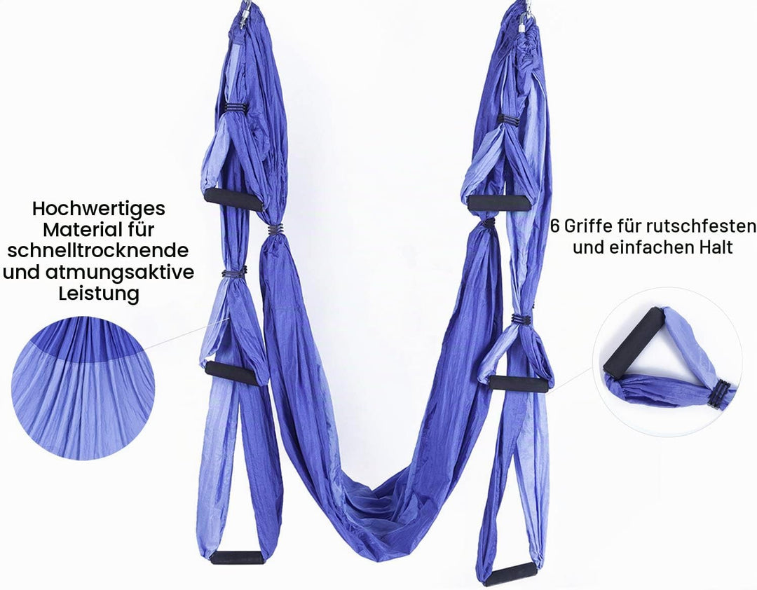 Yoga Hängematte Set Aerial,Aerial Yogatuch,Aerial Yoga Hammock Swing mit Tragetasche und Verlängerun