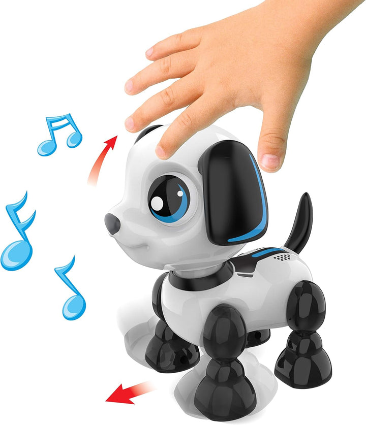 Silverlit YCOO 88524 ROBO HEADZ UP Hund by, Welpen Roboter, Ton- und Lichteffekte, Roboter für Kinde