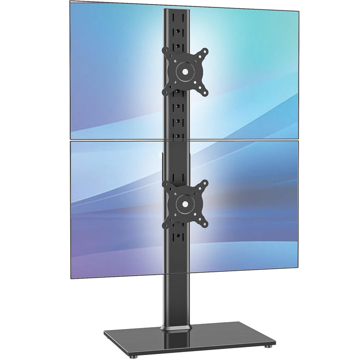 Dual Monitor Ständer Vertikaler Stapelbildschirm Freistehender Monitor Haltung Für Zwei 13 bis 34 Zo