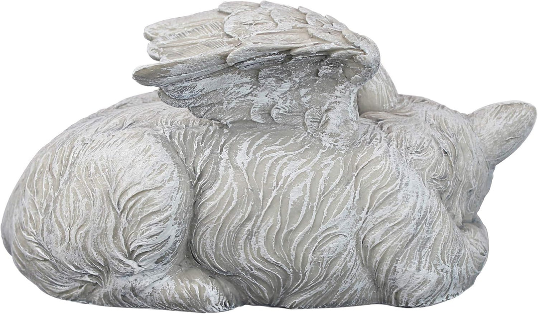 Design Toscano Katzenengel, Grabfigur, Masse: 14 x 10 x 12,5 cm Mittel Katzen-Denkmal-Engel, Mittel