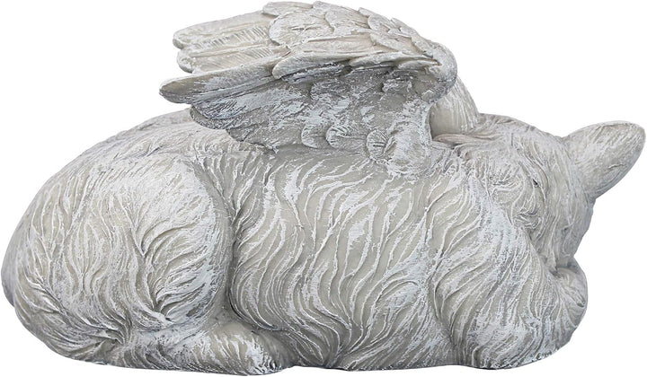 Design Toscano Katzenengel, Grabfigur, Masse: 14 x 10 x 12,5 cm Mittel Katzen-Denkmal-Engel, Mittel