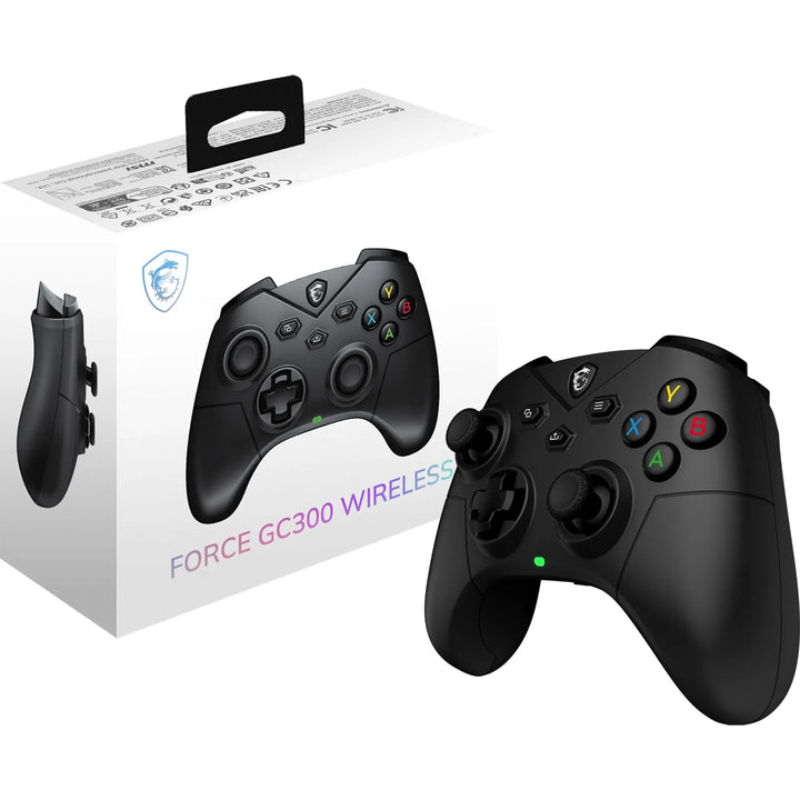 MSI FORCE GC300 WIRELESS PC Gamepad Controller - 2,4 GHz, Bluetooth, USB Typ-C auf A - kabelgebunden