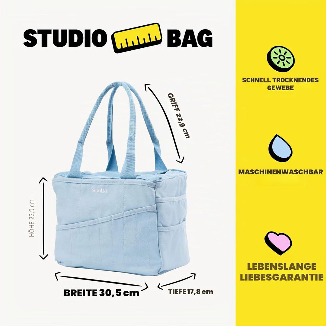 Soolla Studio-Tasche – Weltweit beliebteste Werkzeugtasche für Kunstbedarf und Töpferei, waschbar, ü