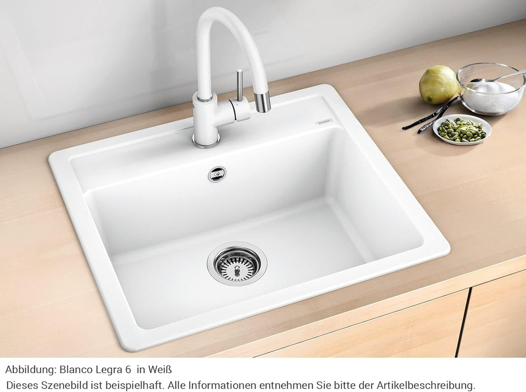BLANCO LEGRA 6 | SILGRANIT anthrazit | Einbauart: Einbau von Oben | ohne Ablauffernbedienung | 60er