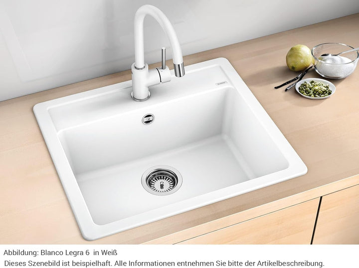 BLANCO LEGRA 6 | SILGRANIT anthrazit | Einbauart: Einbau von Oben | ohne Ablauffernbedienung | 60er