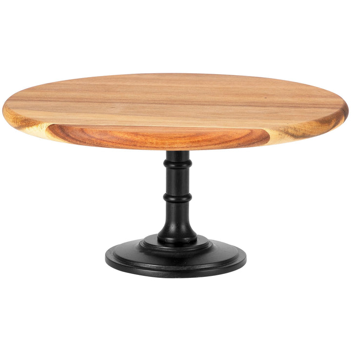 Etagere Tortenständer/Cupcake Ständer aus Holz 1 Etagen | Gross | Dessertständer aus Holz mit Eichen