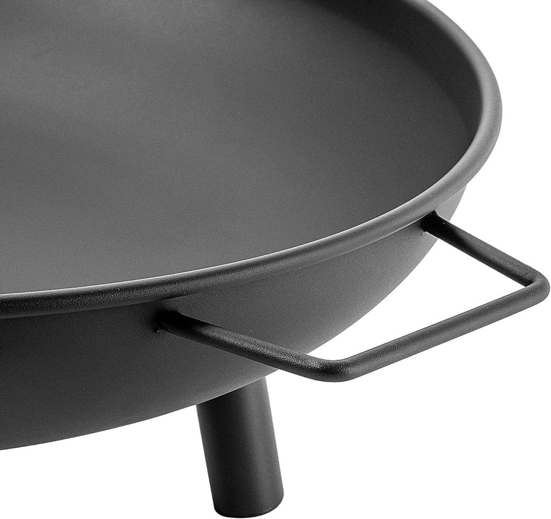 KADAX Feuerschale ⌀ 58 cm, Feuerschalen aus Stahl, Feuerstelle für den Garten, Balkon und Terrasse,