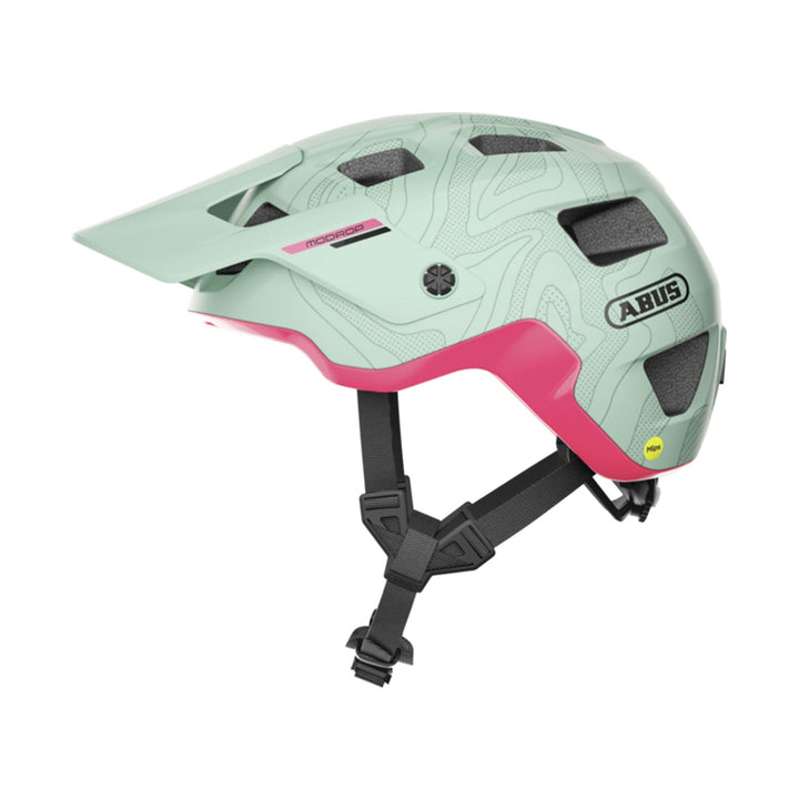 ABUS MTB-Helm MoDrop MIPS - robuster Fahrradhelm mit Aufprallschutz für Mountainbiker - individuelle