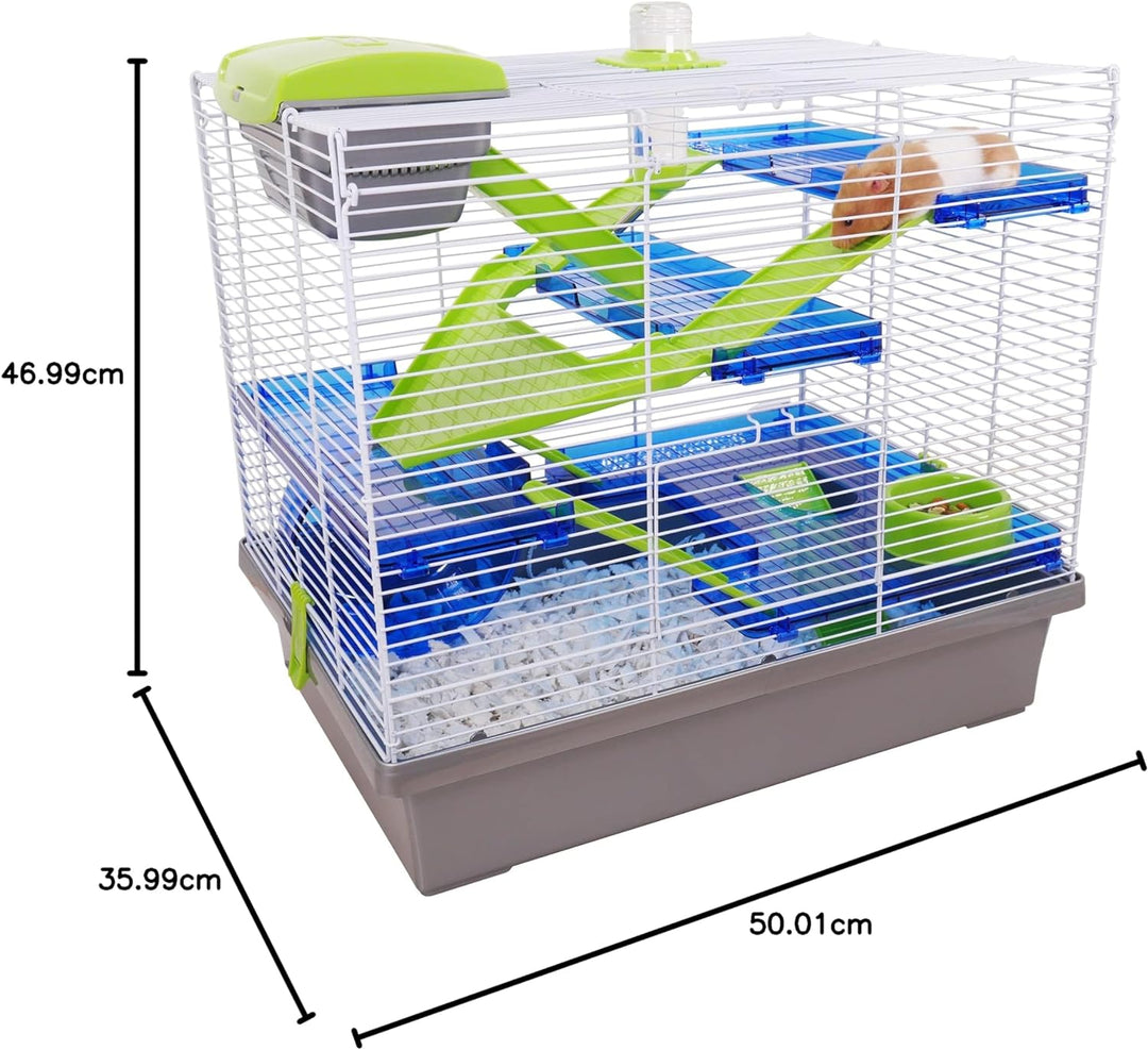 Rosewood 19176 Hamsterkäfig Pico - X-Large, Silber silber XL (1er Pack), silber XL (1er Pack)