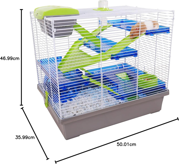 Rosewood 19176 Hamsterkäfig Pico - X-Large, Silber silber XL (1er Pack), silber XL (1er Pack)