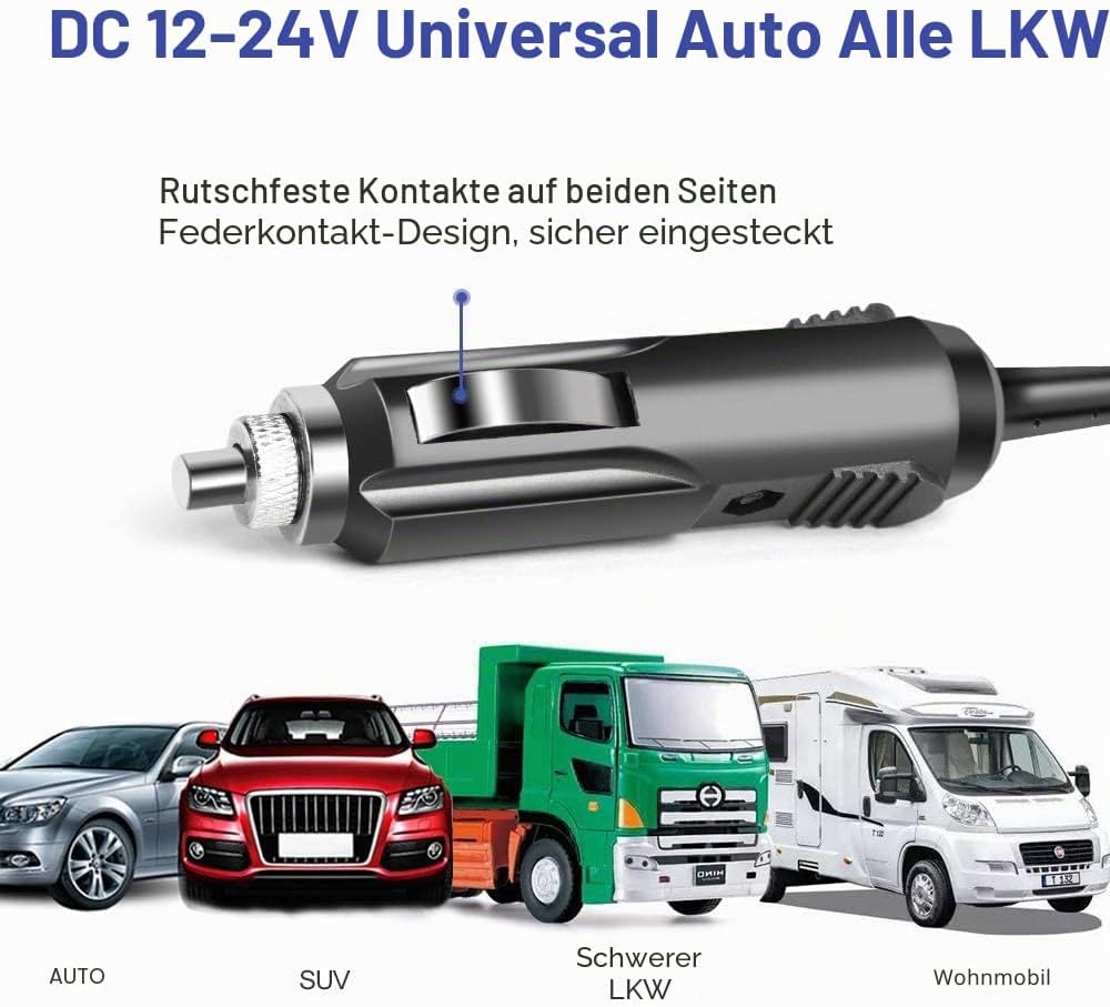 TAIFU 12V-24V Universal Auto Ladegerät 90W 100W KFZ Netzteil 15V 16V 18V 18,5V 19V 19,5V 20V für PC