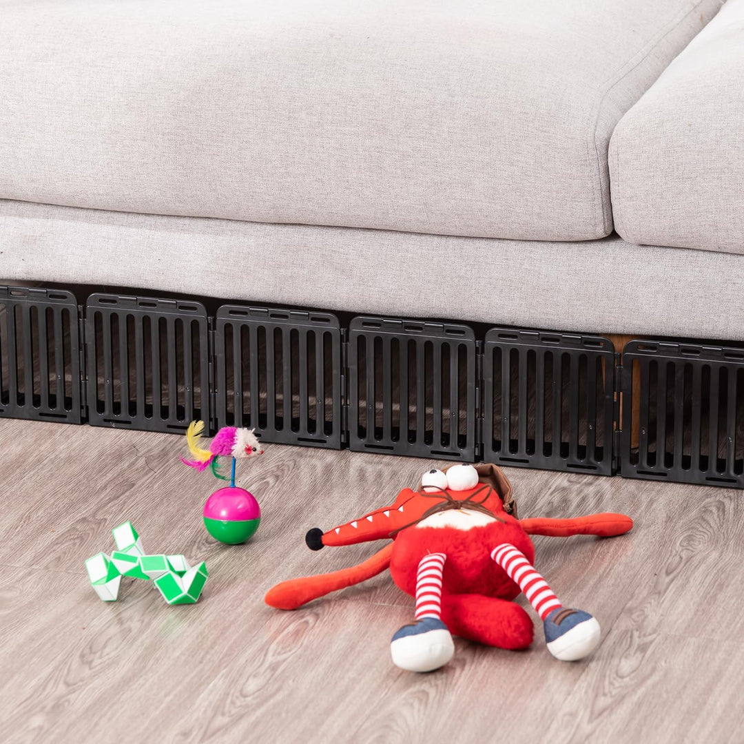 Spielzeugblocker Couch Schutz für Haustiere, Sofaschutz Katze Plastic Under Furniture Gap Protector
