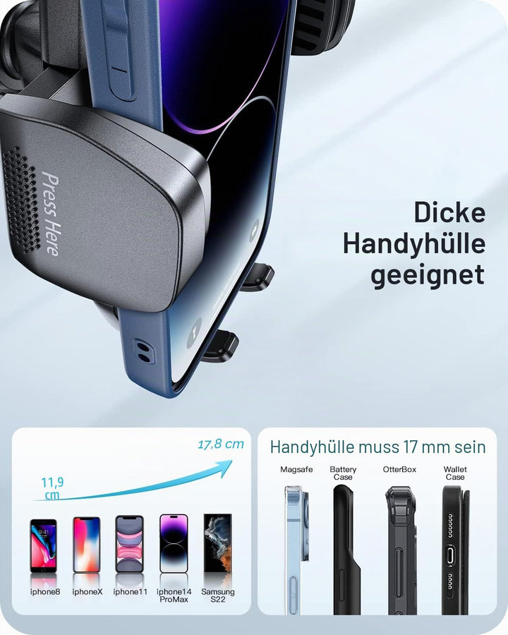 APPS2Car Handyhalterung Auto Saugnapf, Universal Kfz Handyhalterung,Smartphone Halterung Schwanenhal