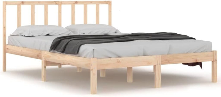 vidaXL Massivholzbett Holzbett Bett Doppelbett Bettgestell Bettrahmen Lattenrost Schlafzimmermöbel S